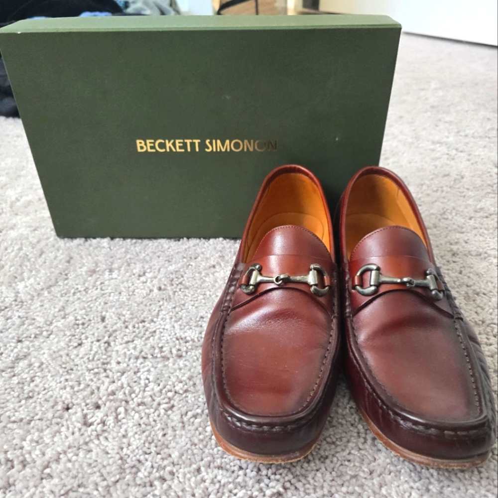 Beckett Simonon Dark Brown Leather Loafers